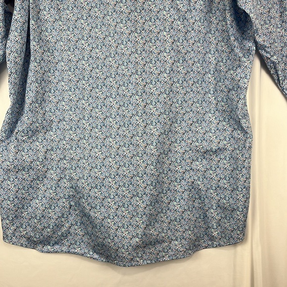 7 Downie Street Blue Multi-Coloured Floral/Dot Shirt - Picture 12 of 13
